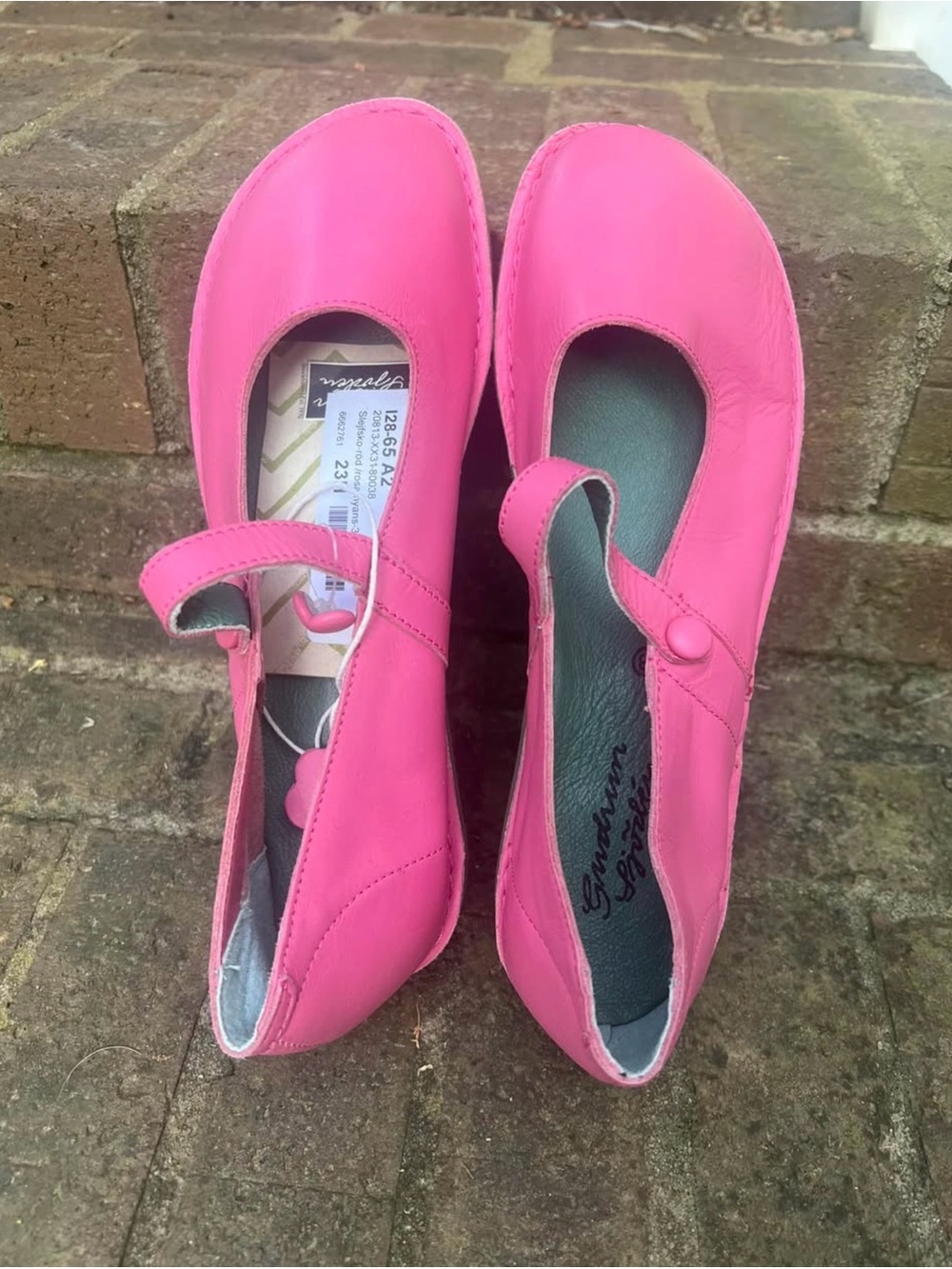 Gudrun Sjoden Pink Mary Jane Flats 38